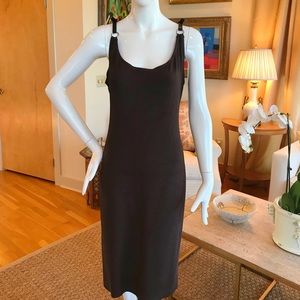 Michael Kors Brown Strapped Cocktail Dress